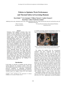 Policies to Optimize Work Performance and Thermal Safety in Exercising Humans