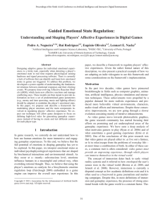 Guided Emotional State Regulation: Pedro A. Nogueira