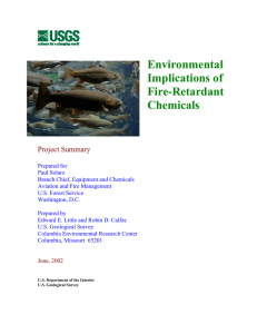 Environmental Implications of Fire-Retardant Chemicals