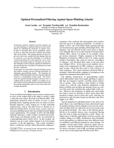 Optimal Personalized Filtering Against Spear-Phishing Attacks