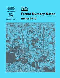 Forest Nursery Notes Winter 2010 United States Department of