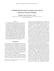 A Modular Reinforcement Learning Framework for Interactive Narrative Planning