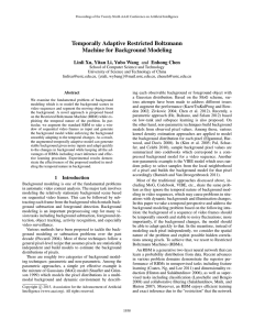 Temporally Adaptive Restricted Boltzmann Machine for Background Modeling