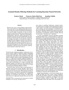 Assumed Density Filtering Methods for Learning Bayesian Neural Networks Soumya Ghosh