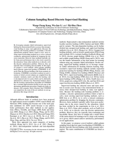 Column Sampling Based Discrete Supervised Hashing