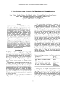 A Morphology-Aware Network for Morphological Disambiguation