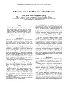 A Declarative Domain Model Can Serve as Design Document