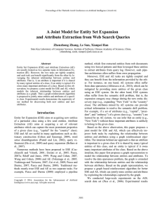 A Joint Model for Entity Set Expansion