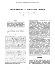 Towards Computational Co-Creation in Modding Communities