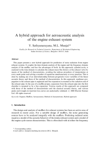 A hybrid approach for aeroacoustic analysis of the engine exhaust system