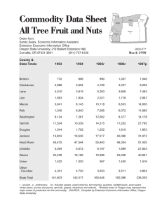 Commodity Data Sheet All Tree Fruit and Nuts