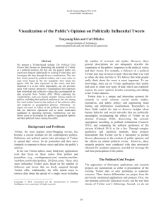 Visualization of the Public’s Opinion on Politically Influential Tweets