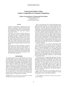 Using Social Media to Infer Gender Composition of Commuter Populations