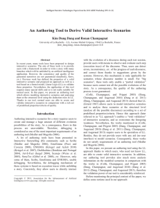 An Authoring Tool to Derive Valid Interactive Scenarios