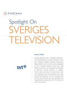 SverigeS TeleviSiOn Spotlight On