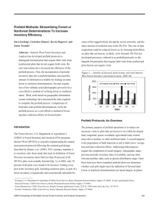 Prefield Methods: Streamlining Forest or Nonforest Determinations To Increase Inventory Efficiency