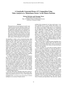 A Genetically Generated Drone A/V Composition Using