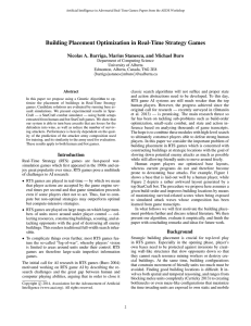 Building Placement Optimization in Real-Time Strategy Games