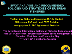 SWOT ANALYSIS AND RECOMMENDED POLICIES AND STRATEGIES OF ERITREAN FISHERIES