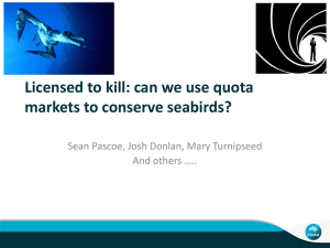 Licensed to kill: can we use quota markets to conserve seabirds?