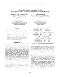 Statistical Relational Learning to Predict