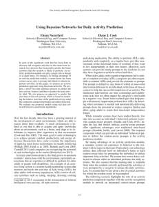 Using Bayesian Networks for Daily Activity Prediction Ehsan Nazerfard Diane J. Cook