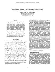 Multi-Modal Analysis of Movies for Rhythm Extraction