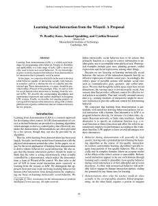 Learning Social Interaction from the Wizard: A Proposal