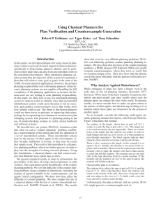 Using Classical Planners for Plan Verification and Counterexample Generation