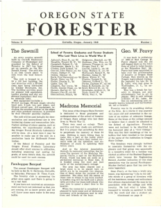 FORESTER OREGON  STATE Sawmill Geo. W. Peavy