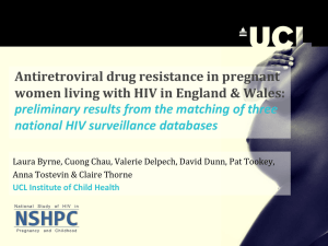 Antiretroviral drug resistance in pregnant national HIV surveillance databases