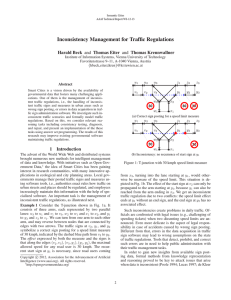 Inconsistency Management for Traffic Regulations