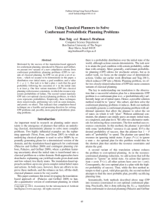 Using Classical Planners to Solve Conformant Probabilistic Planning Problems