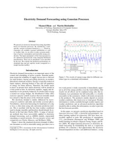 Electricity Demand Forecasting using Gaussian Processes Manuel Blum and Martin Riedmiller