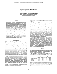Improving Jump Point Search Daniel Harabor and Alban Grastien