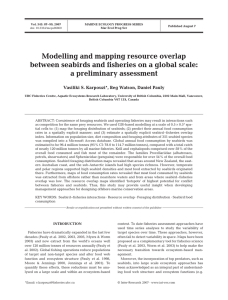 Modelling and mapping resource overlap a preliminary assessment