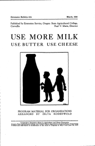 USE MORE MILK USE BUTTER USE CHEESE ARRANGED BY ZELTA RODENWOLD