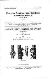 Oregon Agricultural College Extension Service Extension Bulletin 388