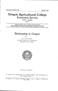 Oregon Agricultural College Extension Service Extension Bulletin 360 PAUL V. MARIS
