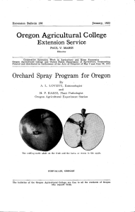 Oregon Agricultural College Extension Service Extension Bulletin 356