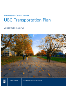 UBC Transportation Plan  vancouver campus