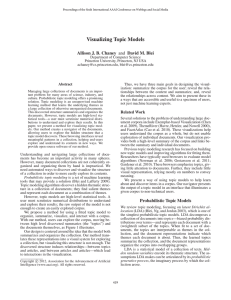 Visualizing Topic Models Allison J. B. Chaney and David M. Blei