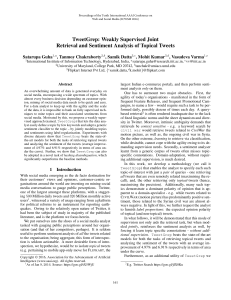 TweetGrep: Weakly Supervised Joint Retrieval and Sentiment Analysis of Topical Tweets