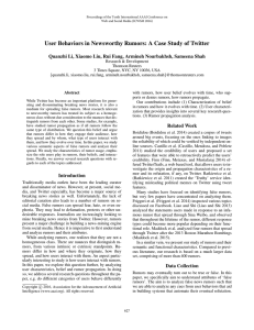 User Behaviors in Newsworthy Rumors: A Case Study of Twitter