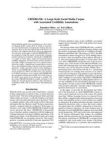 CREDBANK: A Large-Scale Social Media Corpus with Associated Credibility Annotations