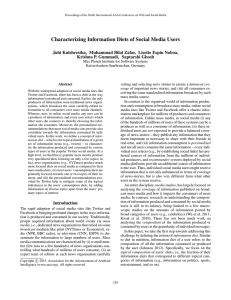 Characterizing Information Diets of Social Media Users
