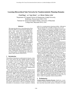 Learning Hierarchical Task Networks for Nondeterministic Planning Domains