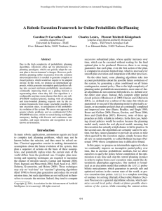 A Robotic Execution Framework for Online Probabilistic (Re)Planning