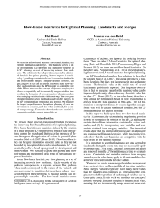 Flow-Based Heuristics for Optimal Planning: Landmarks and Merges Blai Bonet