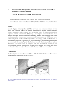 2. Measurements of suspended sediment concentrations from ADCP  backscatter in strong currents